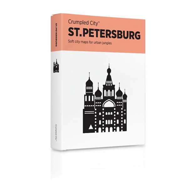 Crumpled City Map | St-Petersburg