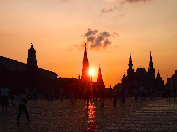 Sunset, Red Square, Moscow