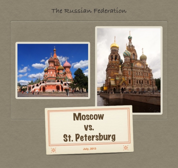 St. Petersburg vs Moscow