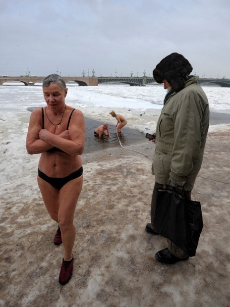 Epithany Swimming in Saint Petersburg Photo: Alexander Petrosyan