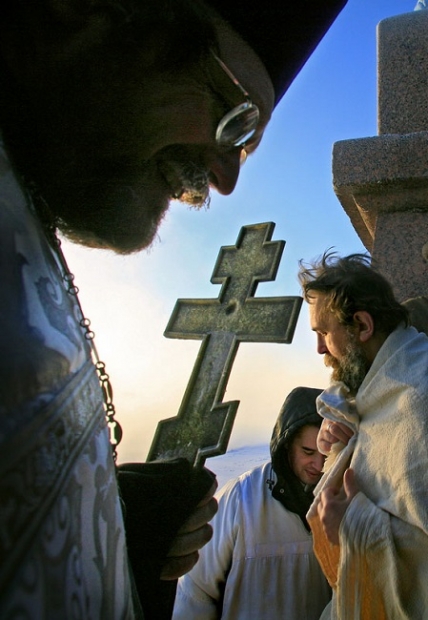 Epithany Swimming in Saint Petersburg Photo: Alexander Petrosyan